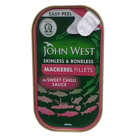 John West Mackerel Flt Chilli 115G